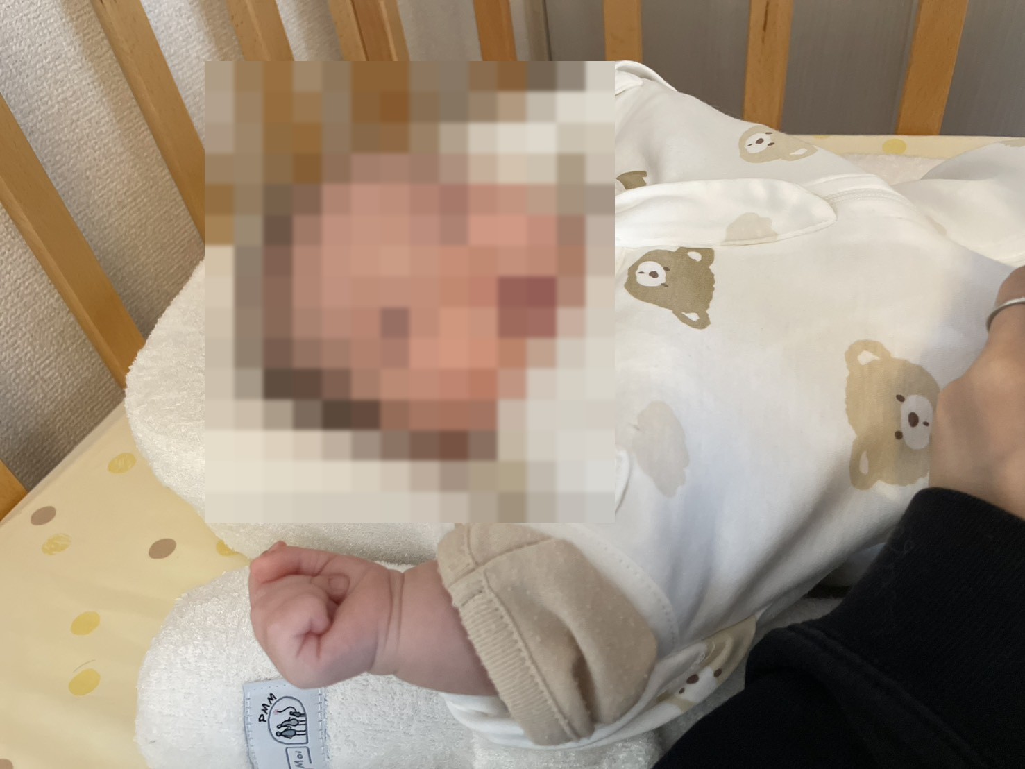 Nidoo Bioで穏やかに過ごす赤ちゃん